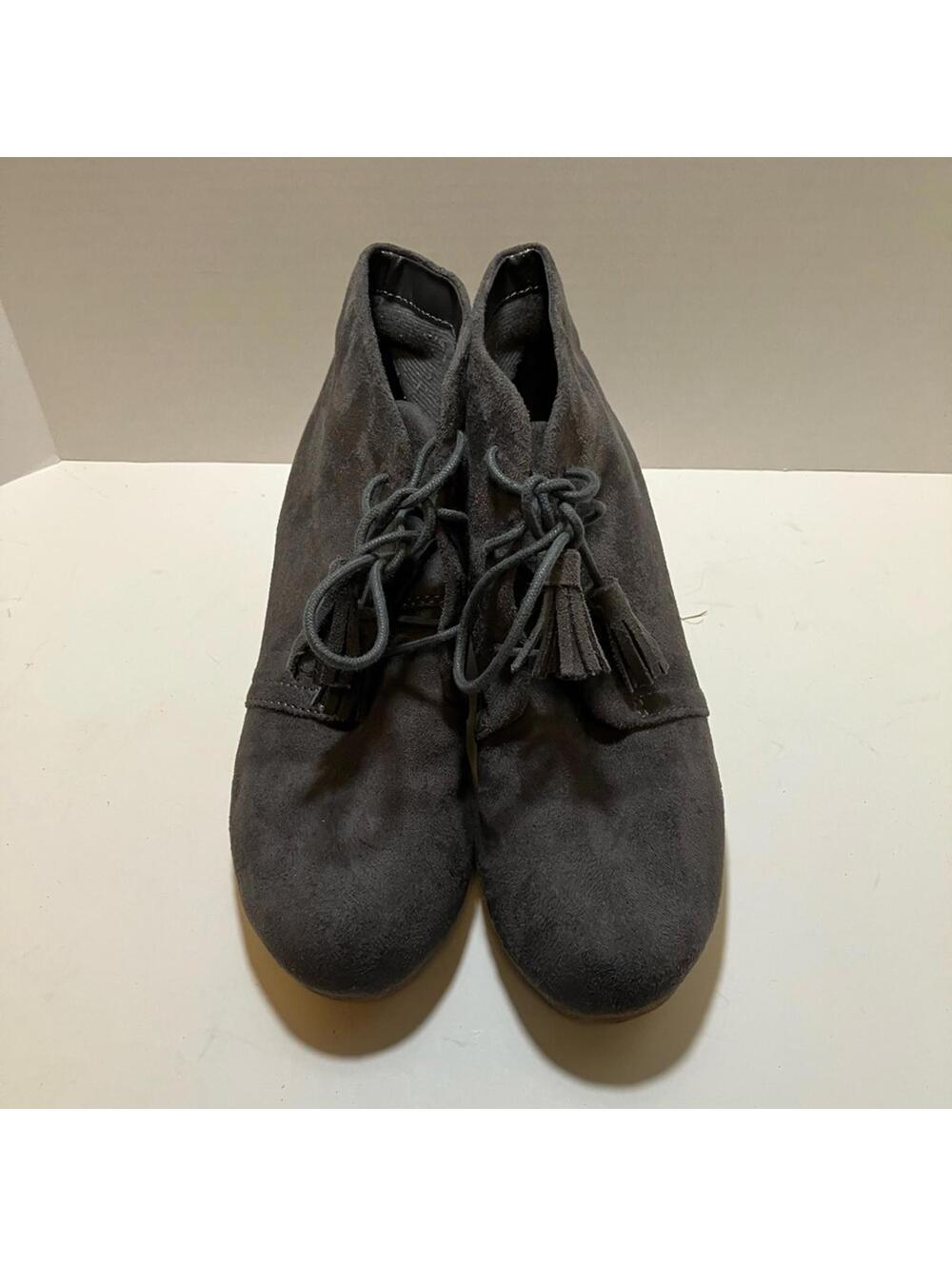 Dr. Scholl's Gray Lace-Up Boots